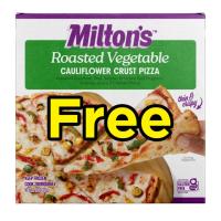 Free Miltons Cauliflower Crust Pizza at Sprouts Farmers Market