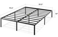 Best Price Mattress 14in Metal Platform Bed