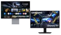 32in Samsung M9 Monitor with 32in Odyssey G7 Monitor