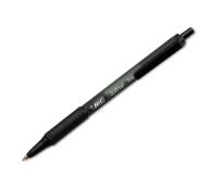 BIC Soft Feel Black Retractable Ballpoint Pens 12 Pack