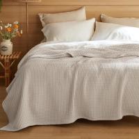 Bedsure Cotton Linen Blanket Queen Size