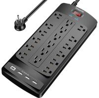 Powsav 18 Outlets Surge Protector Power Strip