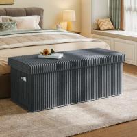 Pinmoco 43in Folding Storage Ottoman Bench