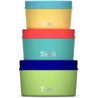 Swell Stainless Steel Food Canister Set of Three