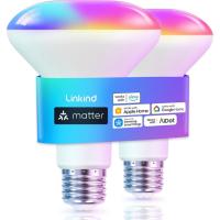 Linkind Matter Alexa Google Smart Light Bulb 2 Pack