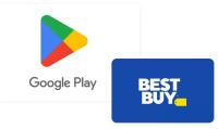 Google Play Gift Card with a Best Buy Gift Card
