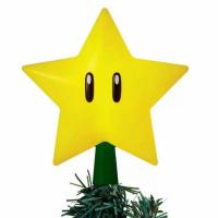 Super Mario Bros Super Star Gen 2 Light Up Tree Topper