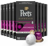 Nespresso Original Peets Espresso Coffee Capsules 100 Pack