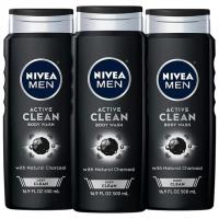 Nivea Mens Deep Clean Body Wash 3 Pack