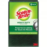 8 Scotch-Brite Heavy Duty Large Scour Pads