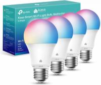 Kasa Smart Full Color 9W A19 800 Lumen Light Bulbs 4 Pack