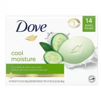 Dove Cool Moisture Cucumber and Green Tea Scent Beauty Bar 14 Pack