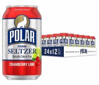 24 Polar Cranberry Lime Seltzer Water