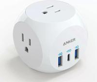 Anker 30W Multi Plug 3-Port AC USB Outlet Extender