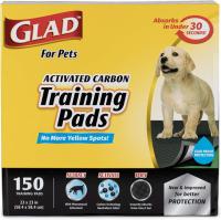 Glad Pets Activated Carbon Dog Training Pads 150 Count