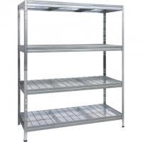 AR Shelving 4-Tier Galvanized Wire Deck Shelving