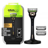 Gillette Razor for Men with Exfoliating Bar Gold Edition