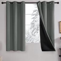 Deconovo Grommet Noise Reducing Total Blackout Curtains 2 Pack