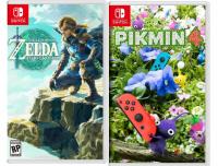 The Legend of Zelda Tears of the Kingdom + Pikmin 4 Nintendo Switch