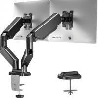 Dual-Arm Gas Spring Desktop Monitor Mount