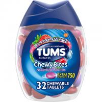 TUMS Chewy Bites Strength Antacid Tablets