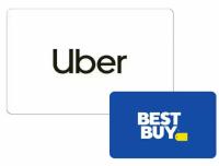 Uber Gift Card with Best Buy Gift Card