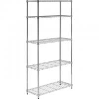 5-Tier Chrome Heavy-Duty Adjustable Shelving Unit