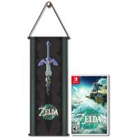 The Legend of Zelda Tears of the Kingdom + Black Wall Scroll