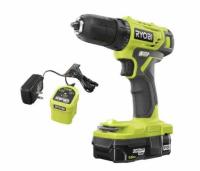 Ryobi ONE 18V Cordless 3/8 Drill Driver Kit with Battery