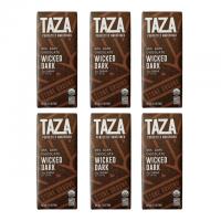 Taza Wicked Dark Chocolate Organic Amaze Bar 6 Pack