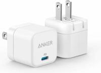 Anker PowerPort III 20W USB-C Foldable Cube Charger 2 Pack