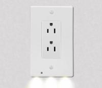 Outlet Covers with Built-In LED Night Light 5 Pack