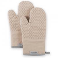 KitchenAid Asteroid Oven Mitt Set Milkshake Tan 2 Pack