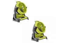 Ryobi One+ 18V Cordless Bucket Top Misting Fan 2-Pack