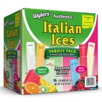 Wylers Authentic Italian Ice Freezer Bars 96 Pack