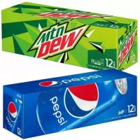 36 Cans of Coke Sprite Pepsi Mountain Dew Soda Beverages