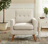 StyleWell Carlsden Riverbed Beige Upholstered Accent Chair