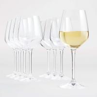 Crate and Barrel Nattie White Wine Glasses 8 Pack