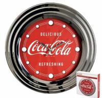 Hastings 11.75in Coca-Cola Delicious Refreshing Chrome Clock