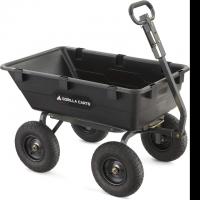 Gorilla Heavy-Duty Poly Yard Dump Cart