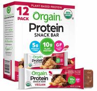 Orgain Organic Plant Based Protein Snack Bars 12 Pack