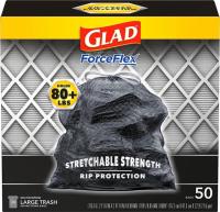 Glad Large Drawstring ForceFlex 30-Gallon Trash Bags 50 Pack