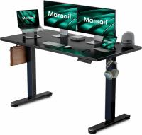 Marsail Electric Adjustable Height Black Standing Desk