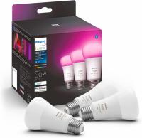 Philips Hue White and Color Ambiance A19 LED Smart Bulb 3 Pack