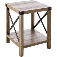 Walker Edison Sedalia Modern Farmhouse Metal X Side Table