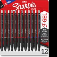 Sharpie S-Gel 0.7mm Medium Point Gel Pens 12 Pack