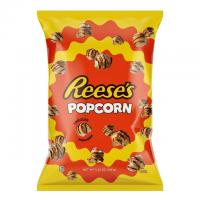 Reeses Popcorn Drizzled in Reeses Peanut Butter and Chocolate