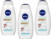 Nivea Coconut and Almond Milk Body Wash w Nourishing Serum 3 Pack