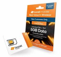 3 Month Plan Boost Mobile Unlimited Talk and Text + 5GB Data