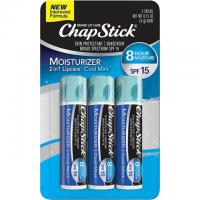 ChapStick Moisturizer Cool Mint Lip Balm Tubes 3 Pack